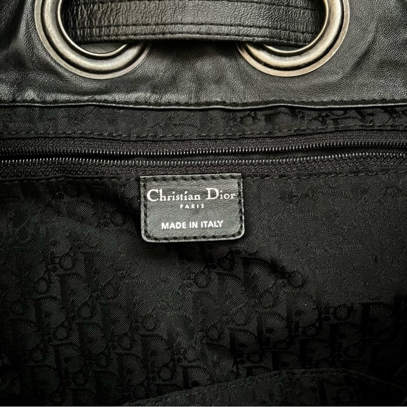 Dior Black Nylon Vintage Quilted Tote Authentic - Picture 6 of 11